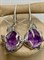 *Серьги Петли Аметист Бразилия АРТ 2953, ВЕС 15,9 Г - фото 207557
