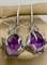 *Серьги Петли Аметист Бразилия АРТ 2953, ВЕС 15,9 Г - фото 207559