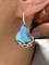 *Серьги Петли Бирюза Казахстан АРТ 2108 ВЕС 9,2 Г - фото 207908 *Серьги Петли Бирюза Казахстан АРТ 2108 ВЕС 9,2 Г - фото 207908