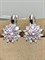 *Серьги Розовый Фианит арт. 2-4054р271-749 Вес 2,61 г - фото 226400