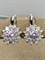 *Серьги Розовый Фианит арт. 2-4054р271-749 Вес 2,61 г - фото 226402