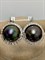 *Серьги Черный Жемчуг д.11-11,5мм арт. 2.0812.0.b-831 Вес 6,68 г - фото 247015