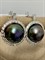 *Серьги Черный Жемчуг д.11-11,5мм арт. 2.0812.0.b-831 Вес 6,68 г - фото 247016