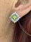 *Серьги Хризолит арт. SM-E00736-X-W-S-X-W-136 вес 5,13 г - фото 258736