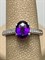 *Кольцо р.17 Аметист арт. AS-R06989-X-W-AM-X-W-419 вес 2,8 г - фото 271028