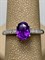 *Кольцо р.18 Аметист арт. AS-R06989-X-W-AM-X-W-394 вес 2,8 г - фото 271038
