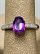 *Кольцо р.18 Аметист арт. AS-R06989-X-W-AM-X-W-394 вес 2,8 г - фото 271039