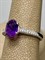 *Кольцо р.18 Аметист арт. AS-R06989-X-W-AM-X-W-394 вес 2,8 г - фото 271040