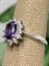 *Кольцо р.17,5  Аметист иск арт. 01-0046/ЮСАМ-00-600 Вес 2,64 г - фото 278434