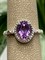 *Кольцо р.17,5 Аметист арт. 01-1961/00АМ-00-796 Вес 3,09 г - фото 284917