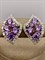 *Серьги Аметист арт E00418-743 вес 6,45 г - фото 290940