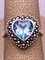 *Кольцо р.17 Микс Марказит Голубой Топаз Сердце арт. HR622-860 вес 3.95 г - фото 309508 *Кольцо р.17 Микс Марказит Голубой Топаз Сердце арт. HR622-860 вес 3.95 г - фото 309508