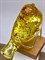 Шкатулка Птичка р.6-14 Янтарь Золотая поталь арт 250409 вес 150,23 гр Украшение для интерьера Ручная работа - фото 333177