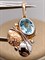 *Подвеска Топаз цв Красное и Белое арт. 03-2743-00-201-1111-57-373 (вес 2,09 г) - фото 341253